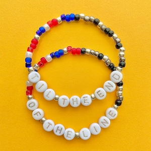 Captain America and Winter Soldier Til The End Of The Line Beaded Bracelets
