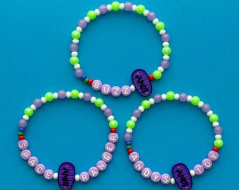Buzz Andy’s Toy Space Ranger Toy Story Beaded Bracelets
