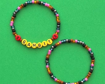 X-Men Gambit Beaded Bracelets