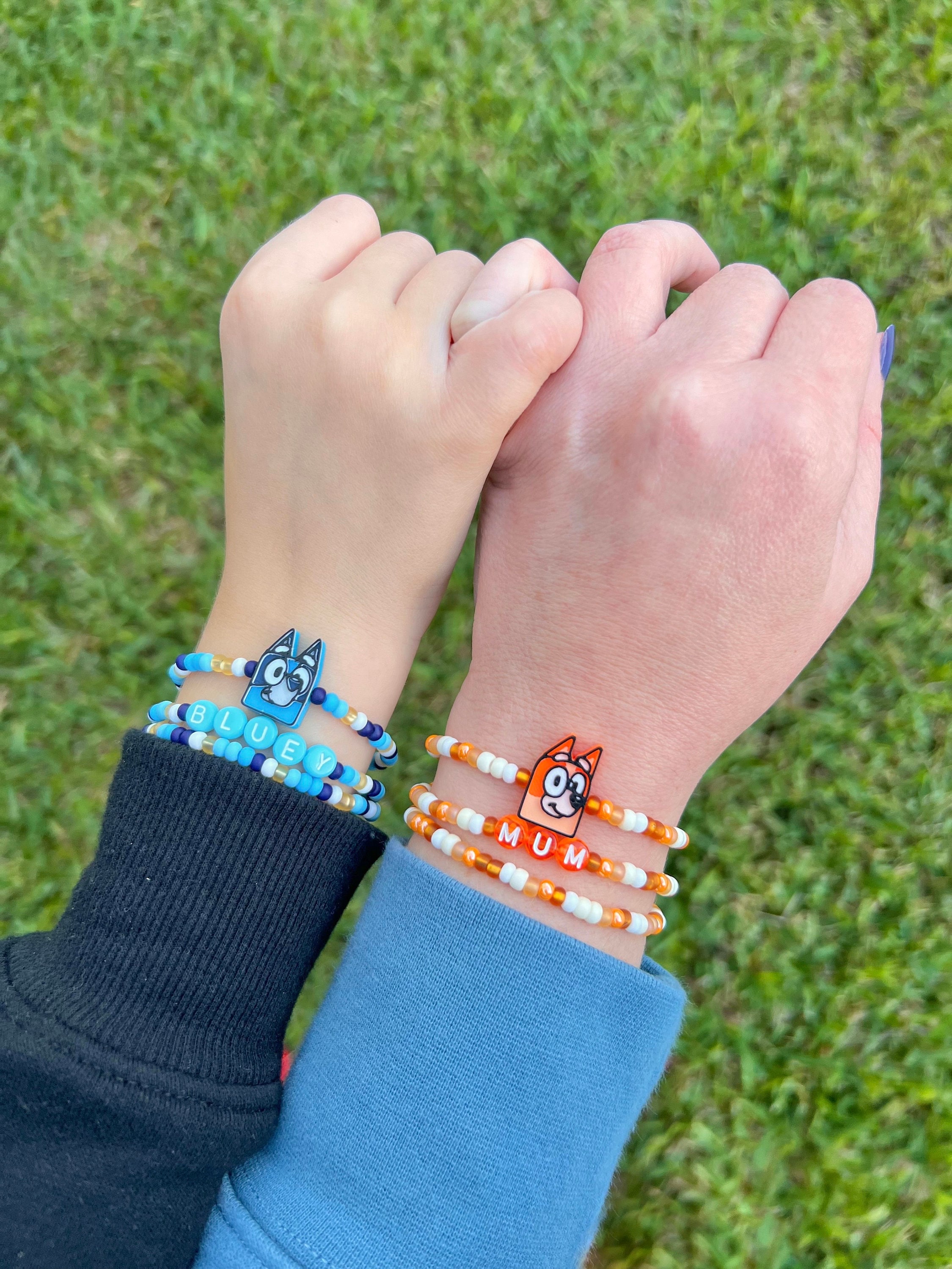ブルーイビンゴとマフィンチャームビーズブレスレット - Etsy 日本