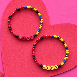 Deadpool and Wolverine Best Bubs Beaded Bracelets