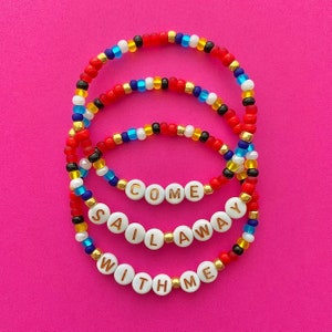 Disney Cruise Line Come Sail Away With Me Beaded Bracelets