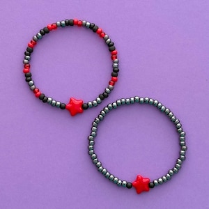 Red Star Winter Soldier Beaded Bracelets