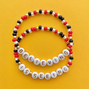 The Santa Clause Believing Is Seeing Beaded Bracelets