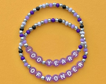 100th Anniversary 100 Years Of Wonder Beaded Bracelets