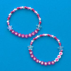 Sharpay Fabulous & Brrr Brrr Mah High School Musical Beaded Bracelets