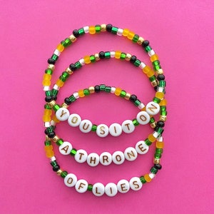 Elf You Sit On A Throne Of Lies Beaded Bracelets