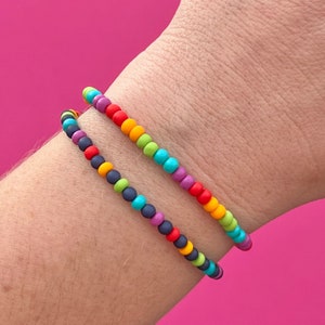 Festival of The Arts FoTA Rainbow All Bead Beaded Bracelets