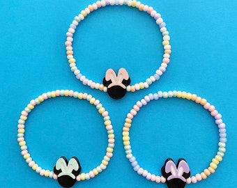 Easter Bunny Mickey Mouse Beaded Bracelets