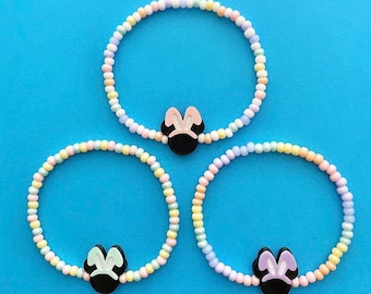 Easter Bunny Mickey Mouse Beaded Bracelets