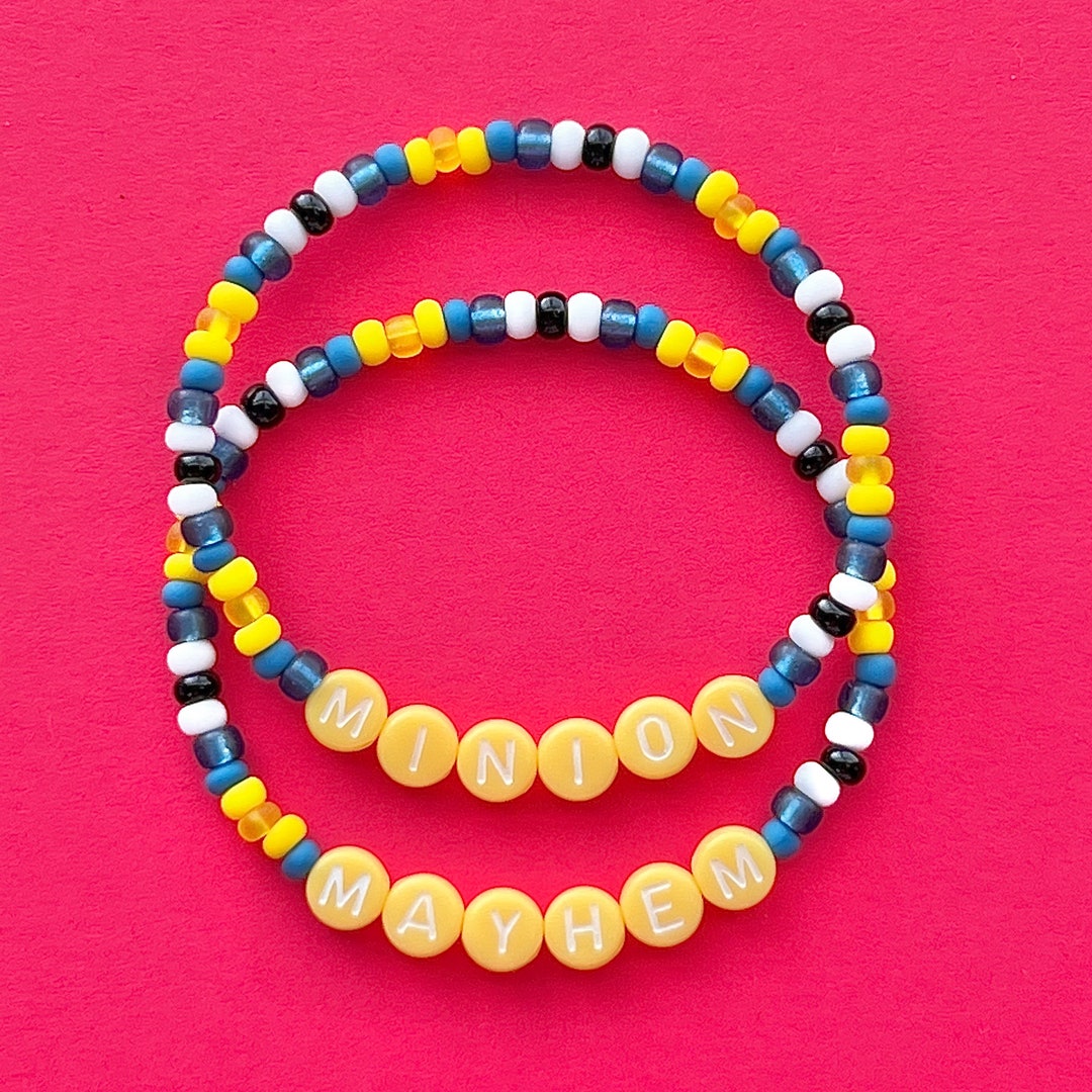 Minion Mayhem Beaded Bracelets Etsy