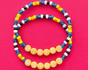 Minion Mayhem Beaded Bracelets
