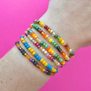 Autumn All Seed Stacker Beaded Bracelets