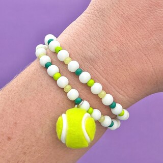 Bracciale Tennis Con Ciondolo A Forma Di Seme Di Senape, In Pietra Naturale E Ottone Placcato Oro, Regolabile 12-27,5 Cm, Per Donna, Regalo Cristiano
