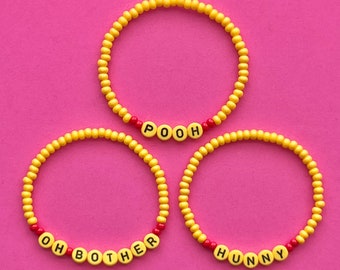 Winnie The Pooh Oh Bother Hunny Beaded Bracelets