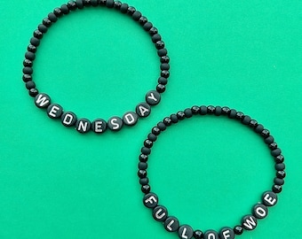 Wednesday Full Of Woe Beaded Bracelets