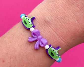 Alien Bow Toy Story Beaded Bracelet