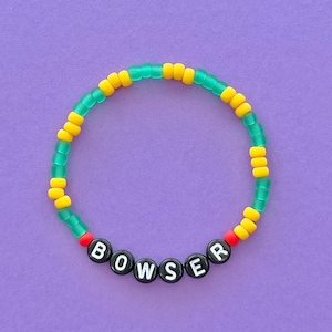 Super Mario Bowser Beaded Bracelet