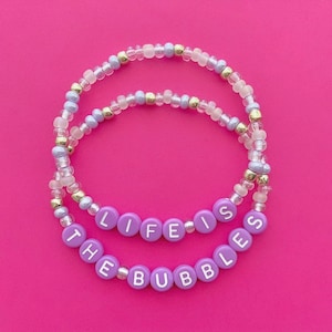 The Little Mermaid Life Is The Bubbles Beaded Bracelets