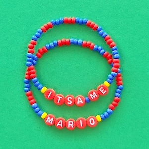 Its-a Me Mario Beaded Bracelets