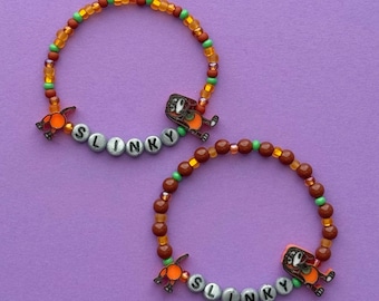 Slinky Coil Toy Story Beaded Bracelet