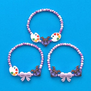 Figment Bow & Paint Splatter Armbänder