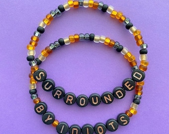 Lion King Scar Surrounded By Idiots Beaded Bracelets