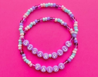Sugar Plum Fairy Beaded Bracelets