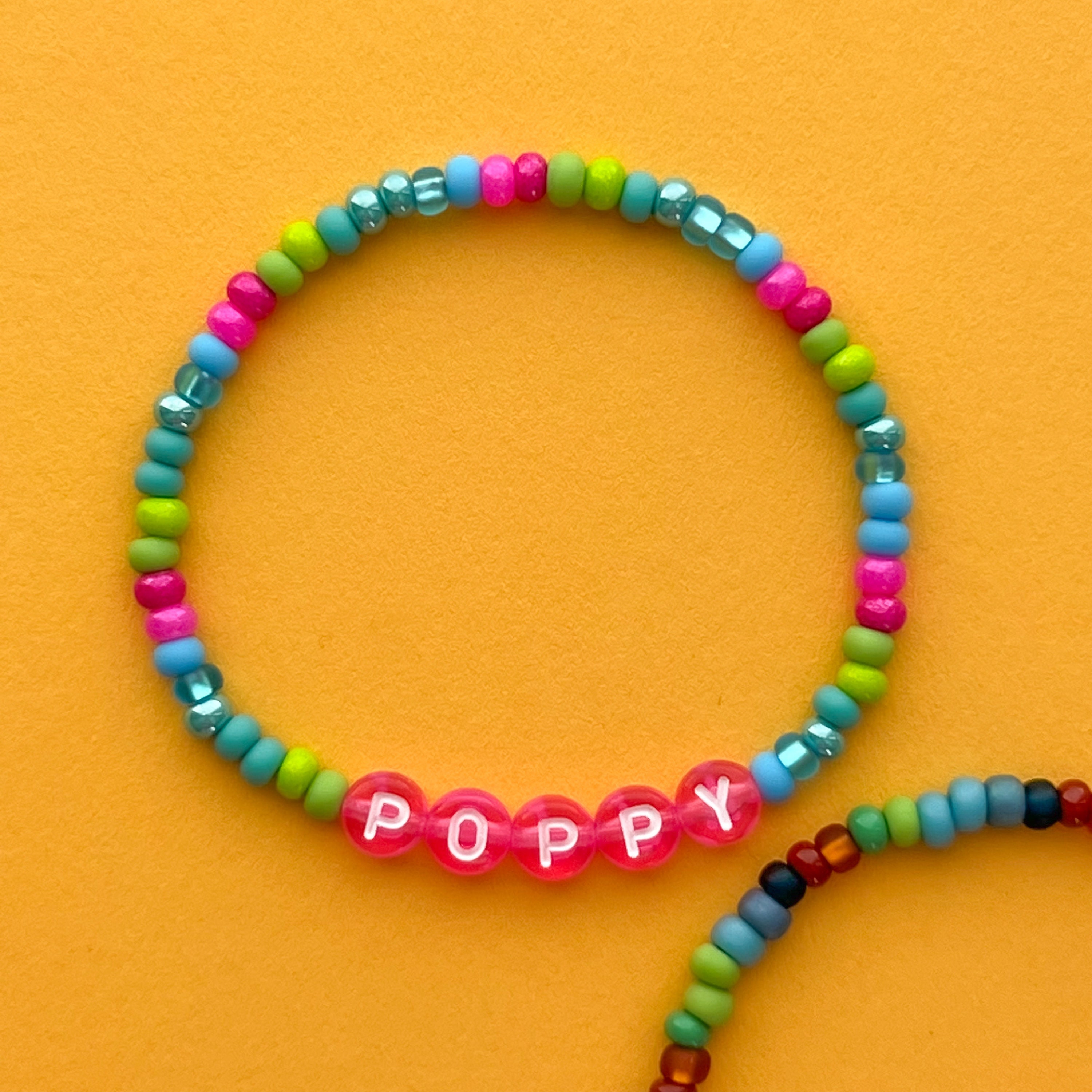 Trolls Poppy Branch Beaded Bracelets