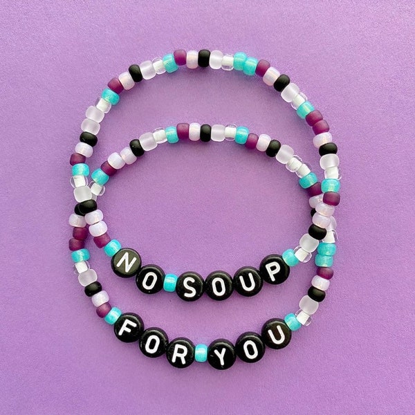 Seinfeld No Soup For You Beaded Bracelets