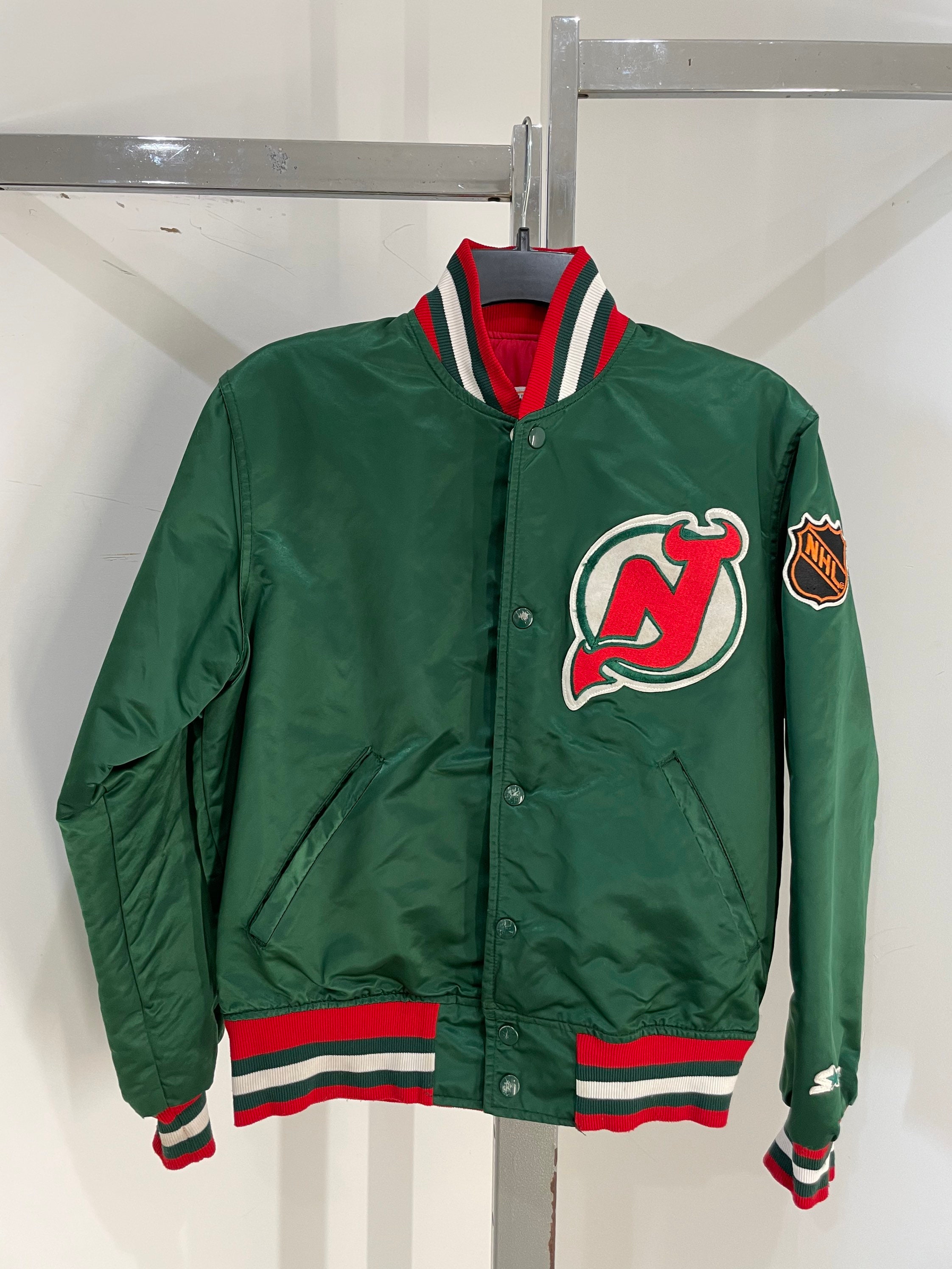 90's New Jersey Devils Starter Heavyweight NHL Jacket Size XXL