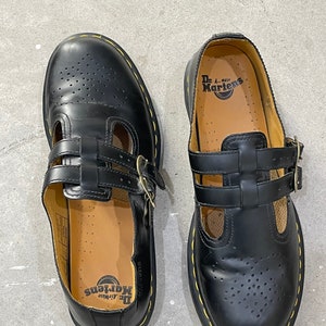 DR Martens 12916 Mary Jane Leather Shoes Strap Size 11 US Etsy