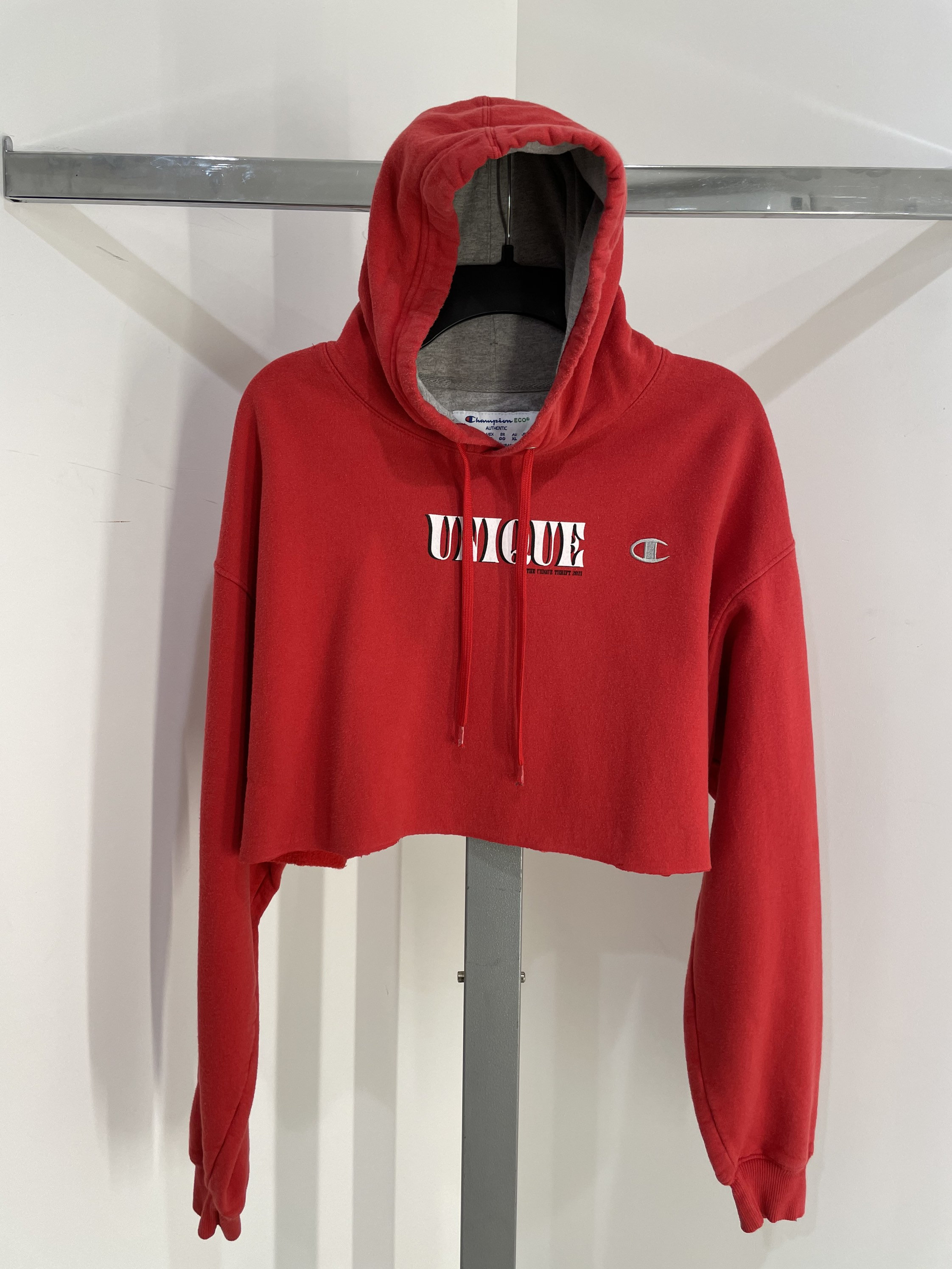 Champion Eco Red Crop Top Sweater / the 