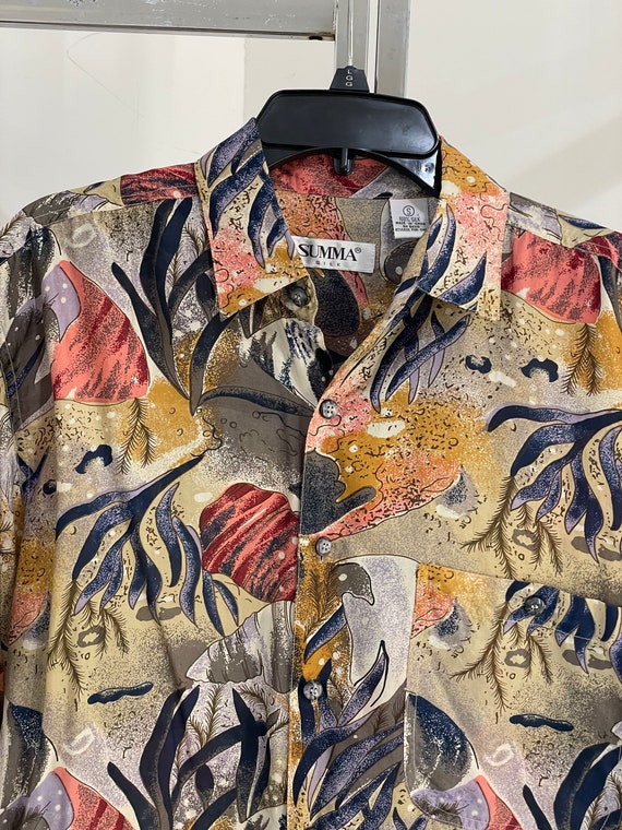 Vintage SUMMA Silk Retro Shirt / S - Etsy