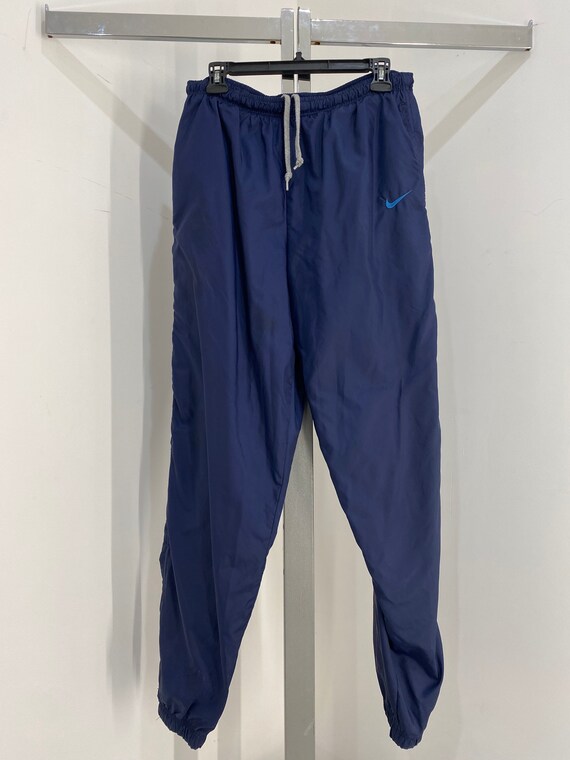 Vintage 90s Nike Blue Nylon Lined Track 