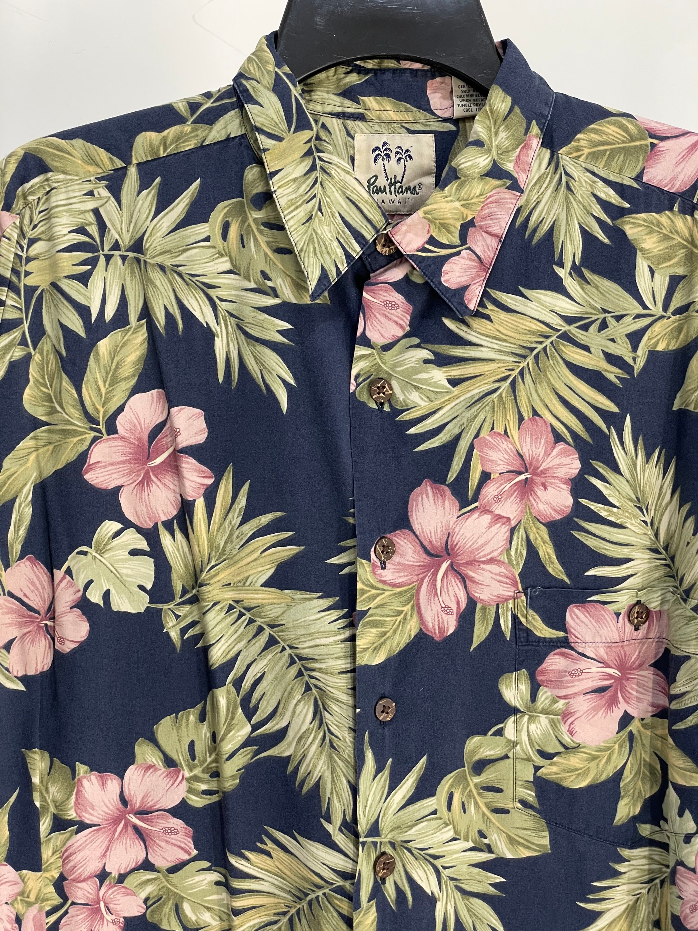 Vintage Pau Hana Hawaiian shirt made in Pau Hana Hawaii / L | Etsy