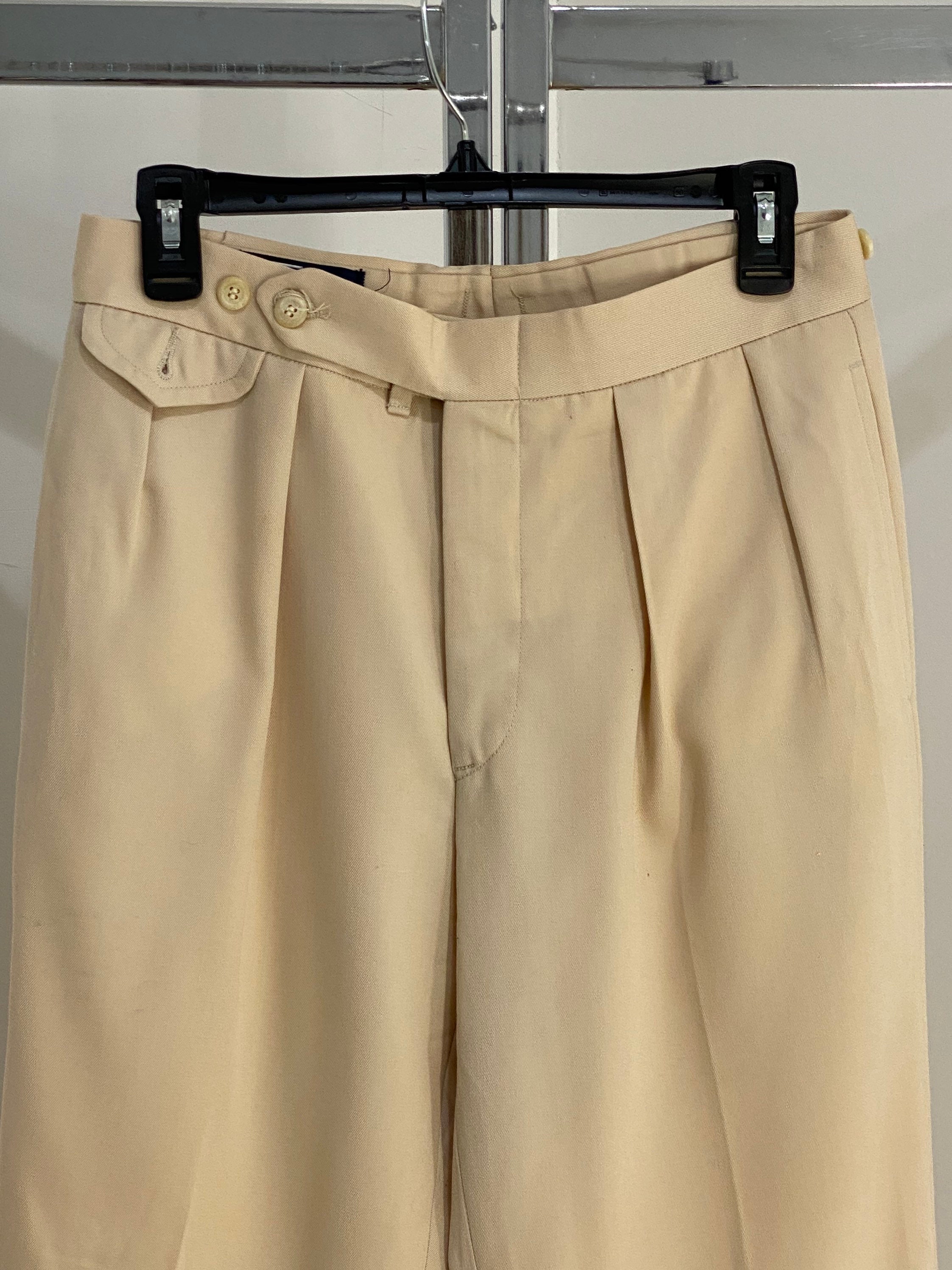 Vintage 90s Polo by Ralph Lauren Wool Cream Color Pants / - Etsy UK