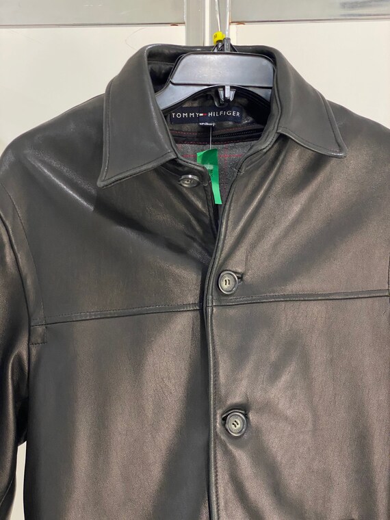 Vintage Tommy Hilfiger Black Leather 