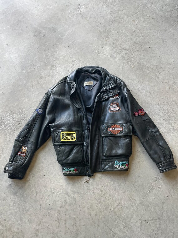 vintage andrew marc leather jacket