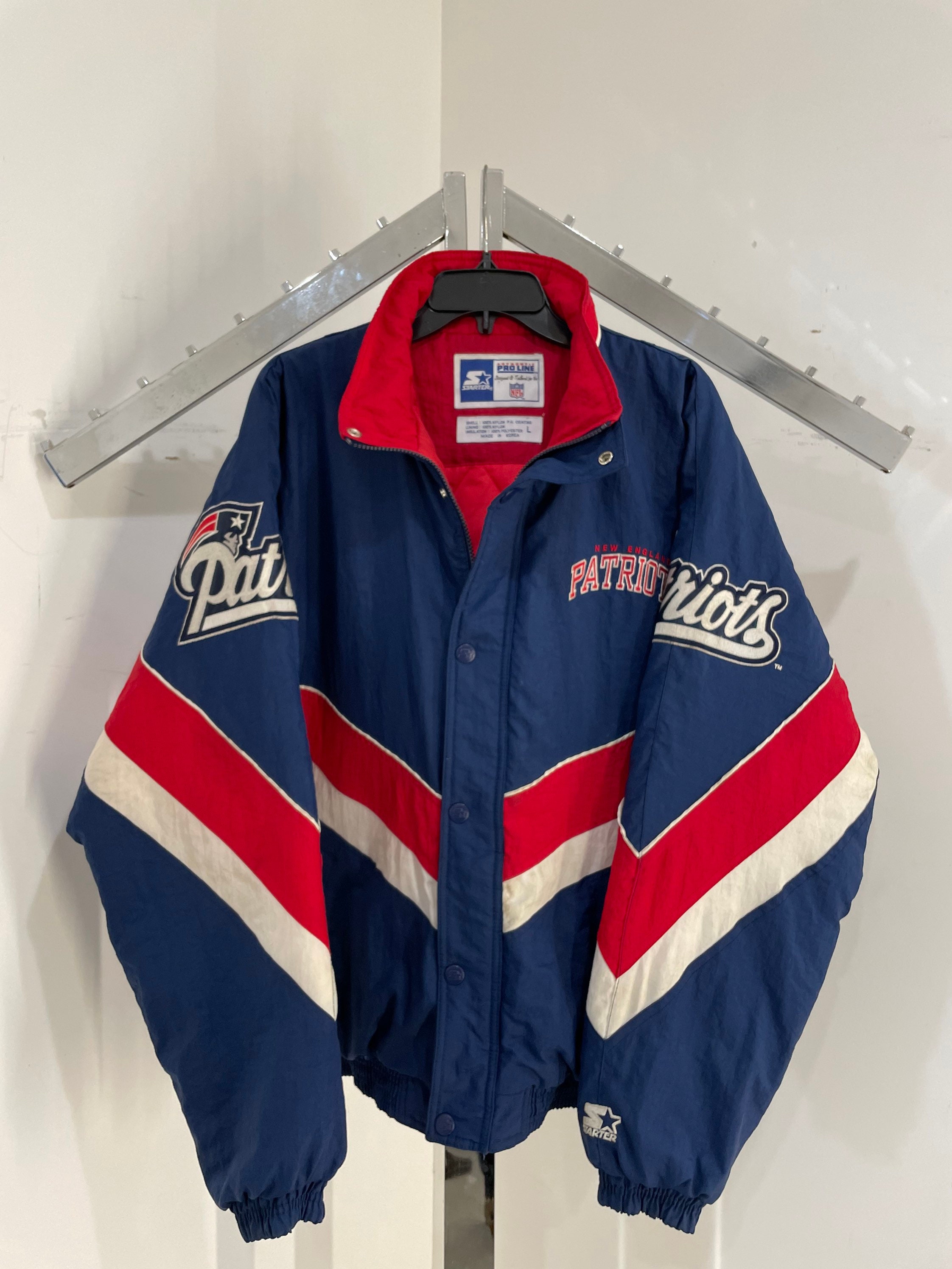 retro patriots jacket