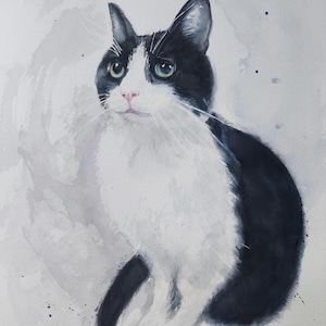 Portrait personnalisé d&#39;animaux de compagnie, Portrait de chien, portrait de chat fait à la main !