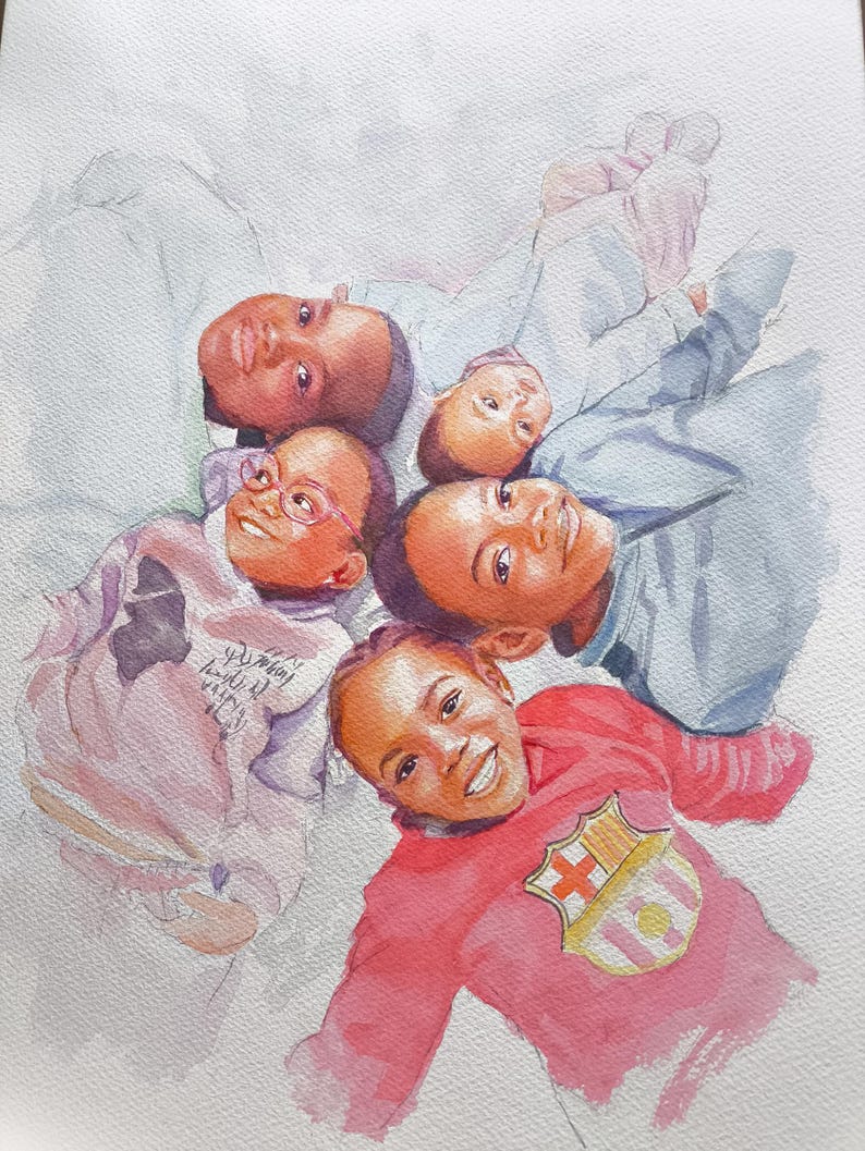 Portrait de famille format A3