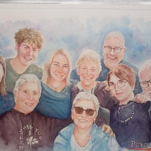 Portrait de famille format A3