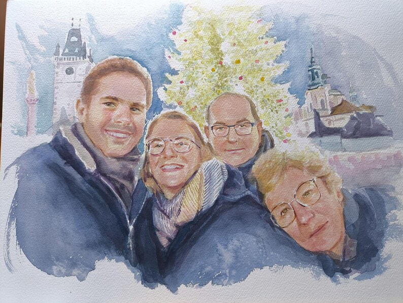 Portrait de famille format A3