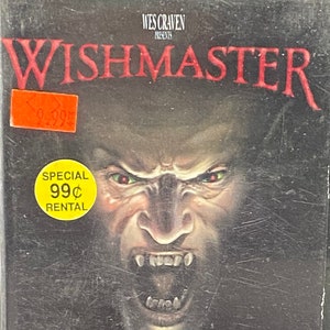 Wishmaster (vintage horror vhs tape)
