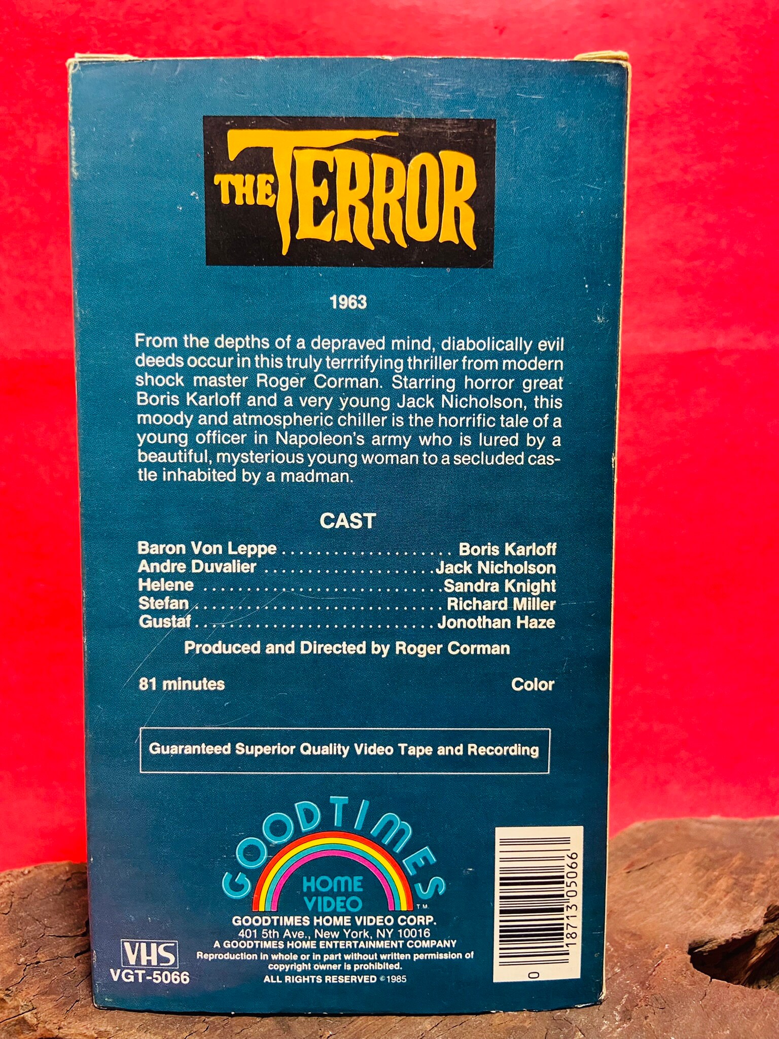 The Terror vintage Horror Vhs Tape Etsy