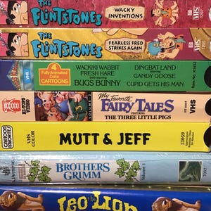 Cartoons D-O (vintage geanimeerde vhs-cassettes voor kinderen)