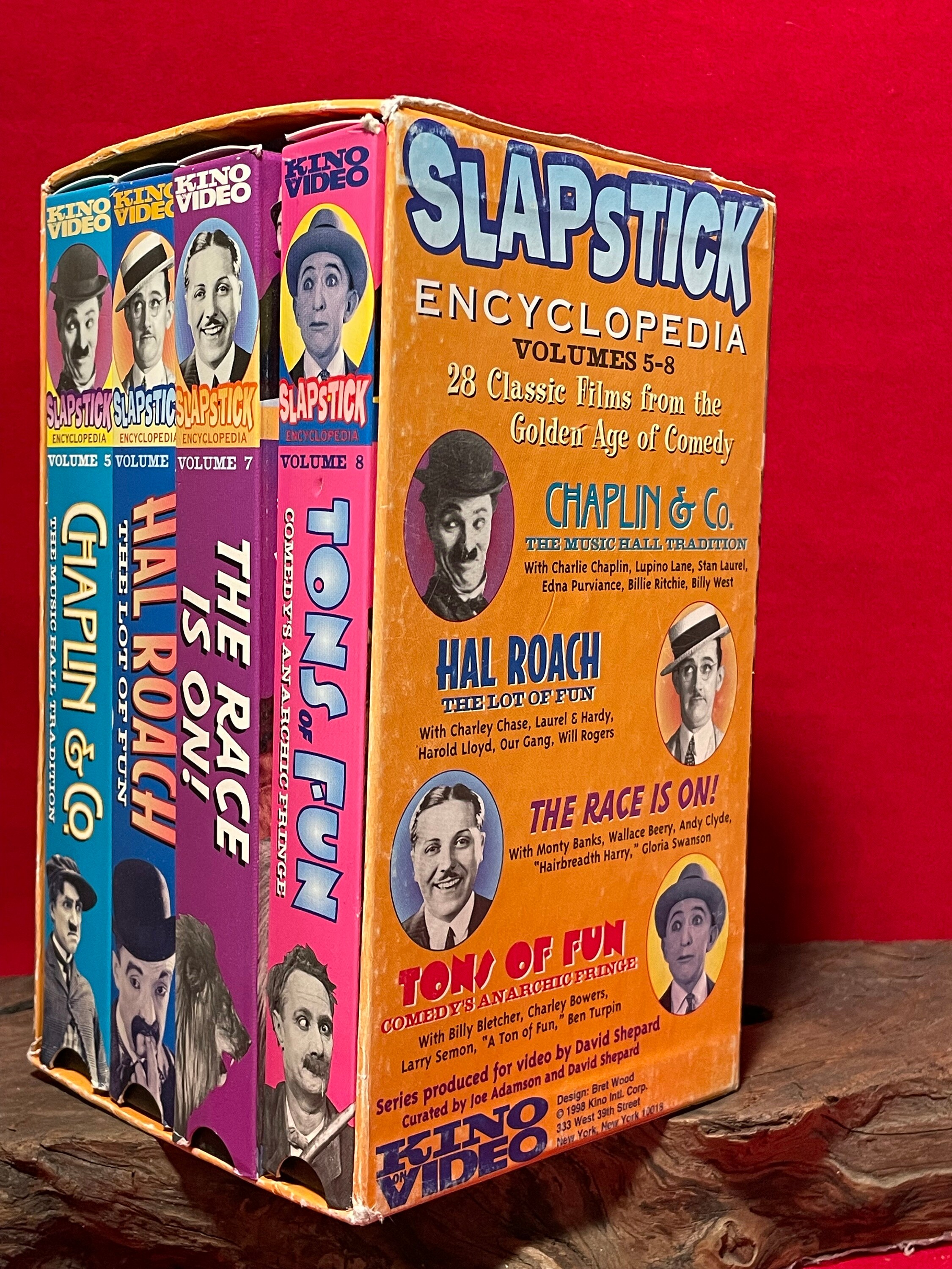 Slapstick Encyclopedia Vol 5-8 (vintage Early Comedy Vhs Box