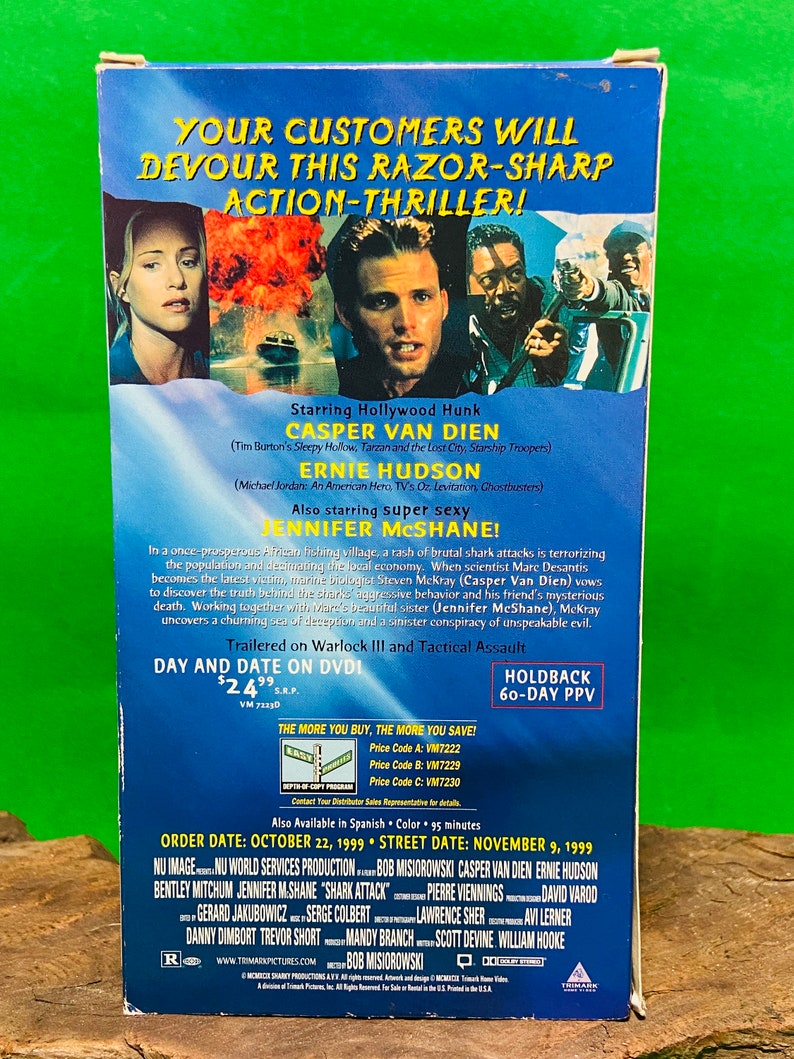 Shark Attack (vintage Action Screener Vhs) - Etsy
