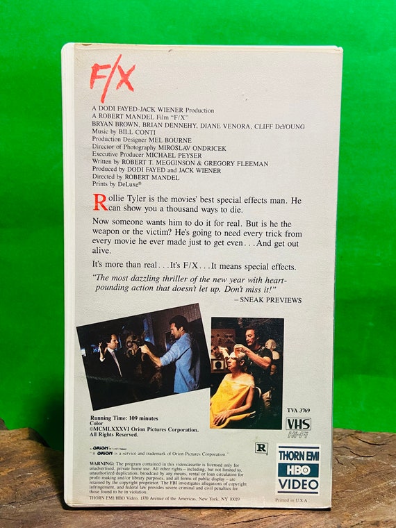 F/X (vintage Action Vhs) - Etsy